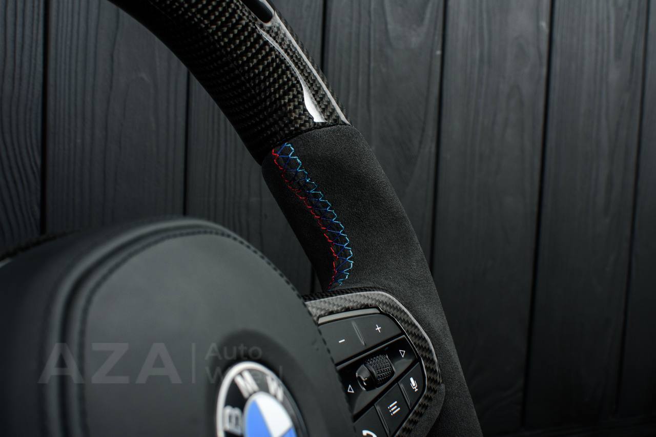 Steering wheel BMW G20 3 SERIES /G30 5 SERIES /G05 X5 / G07 X7 / G15 8 SERIES/ G11 G12 7 SERIES Extended paddles+Heated Carbon fiber/Alcantara/Led screen - Image 14