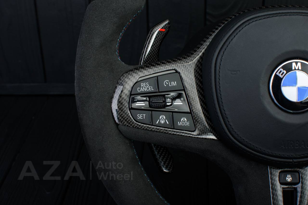 Steering wheel BMW G20 3 SERIES /G30 5 SERIES /G05 X5 / G07 X7 / G15 8 SERIES/ G11 G12 7 SERIES Extended paddles+Heated Carbon fiber/Alcantara/Led screen - Image 12