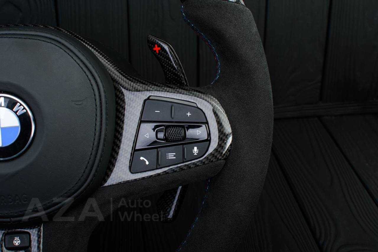Steering wheel BMW G20 3 SERIES /G30 5 SERIES /G05 X5 / G07 X7 / G15 8 SERIES/ G11 G12 7 SERIES Extended paddles+Heated Carbon fiber/Alcantara/Led screen - Image 11