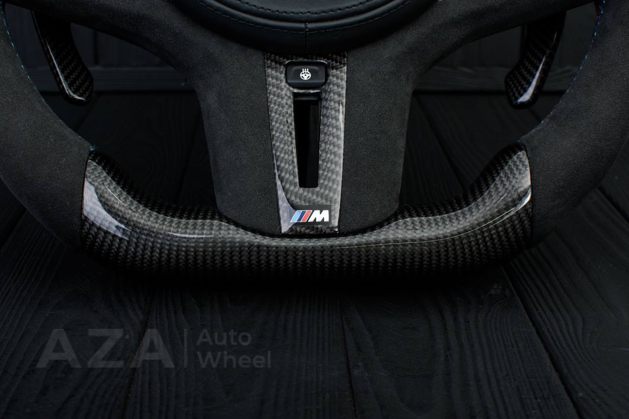 Steering wheel BMW G20 3 SERIES /G30 5 SERIES /G05 X5 / G07 X7 / G15 8 SERIES/ G11 G12 7 SERIES Extended paddles+Heated Carbon fiber/Alcantara/Led screen - Image 10