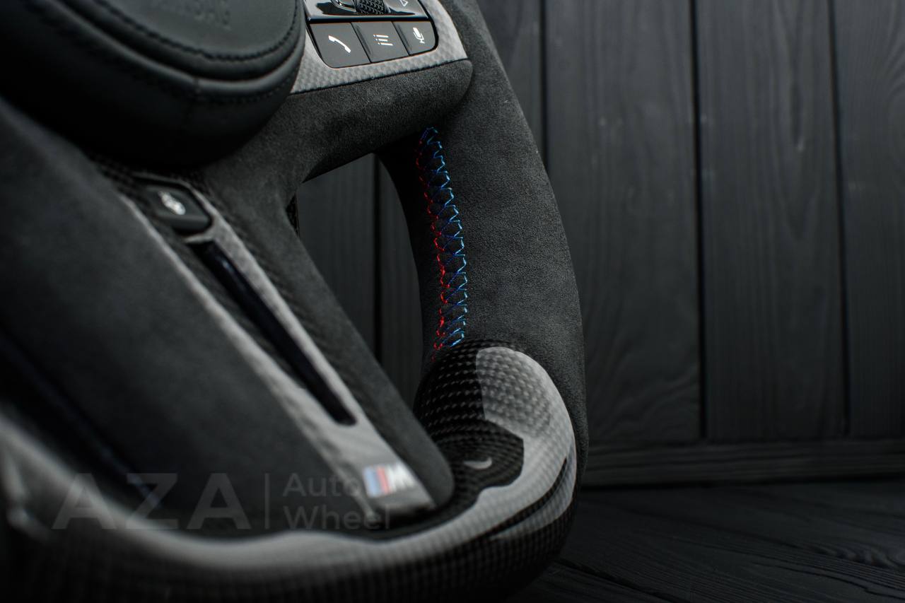 Steering wheel BMW G20 3 SERIES /G30 5 SERIES /G05 X5 / G07 X7 / G15 8 SERIES/ G11 G12 7 SERIES Extended paddles+Heated Carbon fiber/Alcantara/Led screen - Image 8