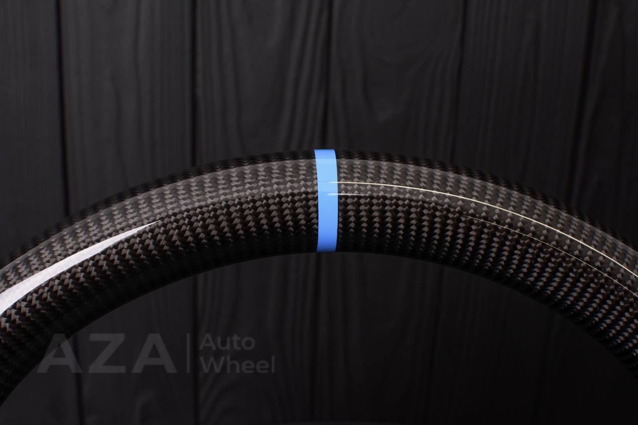 Steering wheel BMW i3 Carbon fiber/Perforated leather/Blue stripe - Image 13