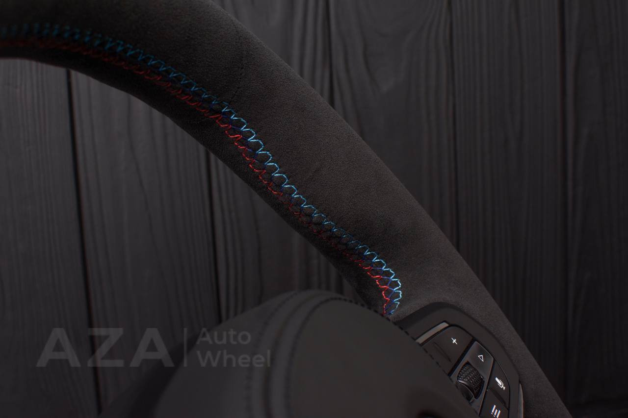 Steering wheel 2017+ BMW F90 M5 G80 M3 M4 M8 X5M X6M X3M X4M Carbon fiber trim/Alcantara (can be any colors) Heated and drivers assist options retained - Image 9