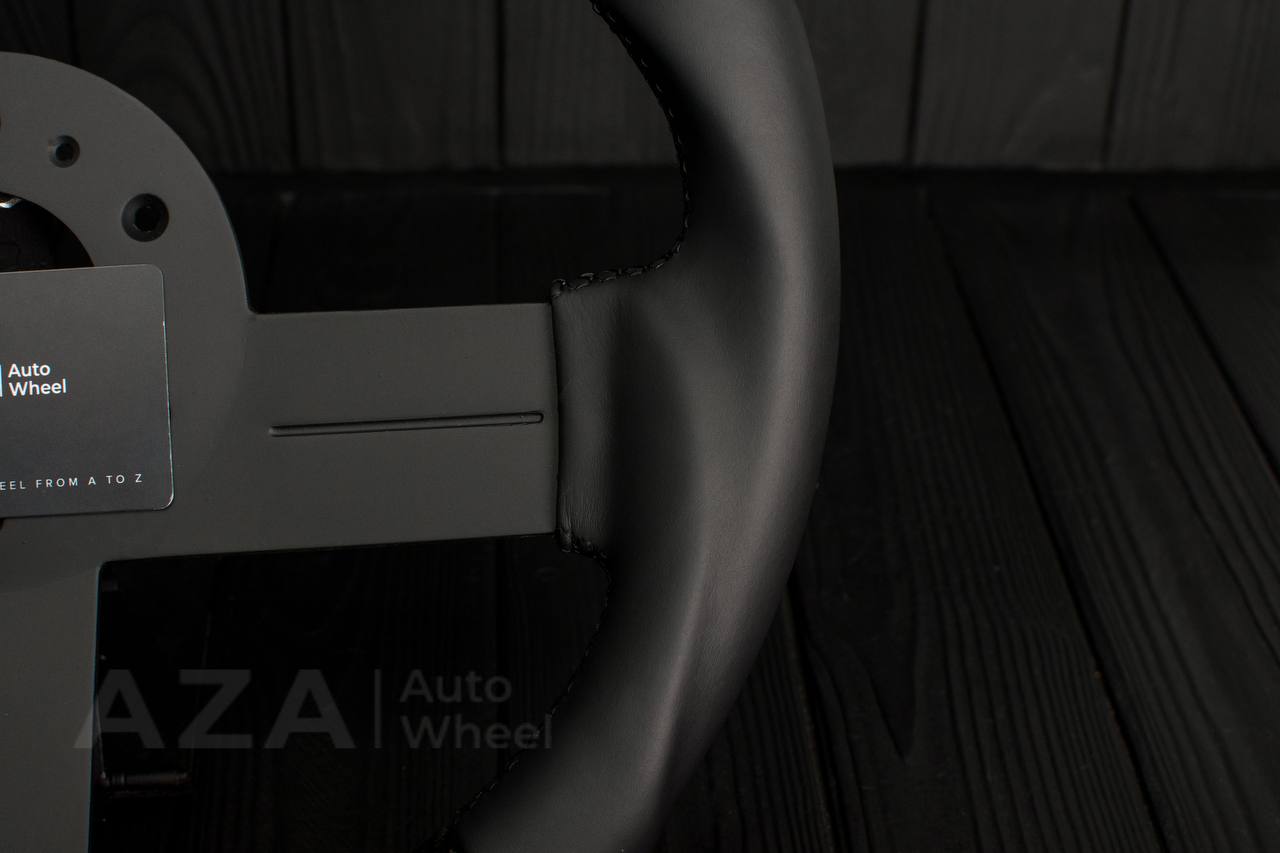 Steering wheel Chevrolet Camaro Iroc Z28 Berlinetta 1982-89 Custom flat bottom Carbon fiber/Napa/Red stripe - Image 7