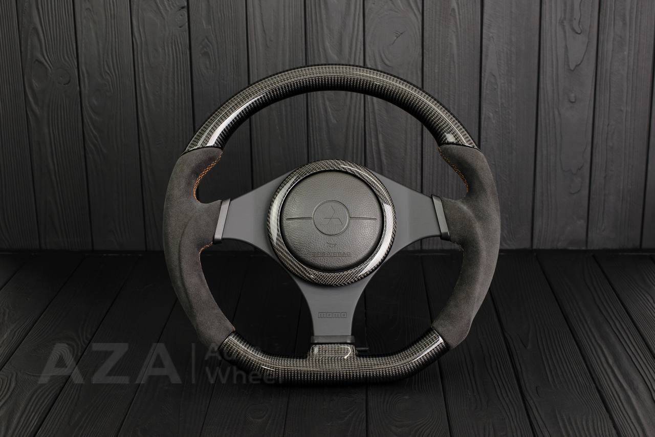 Steering wheel Mitsubishi Lancer Evolution 7/8/9 Carbon fiber/Alcantara