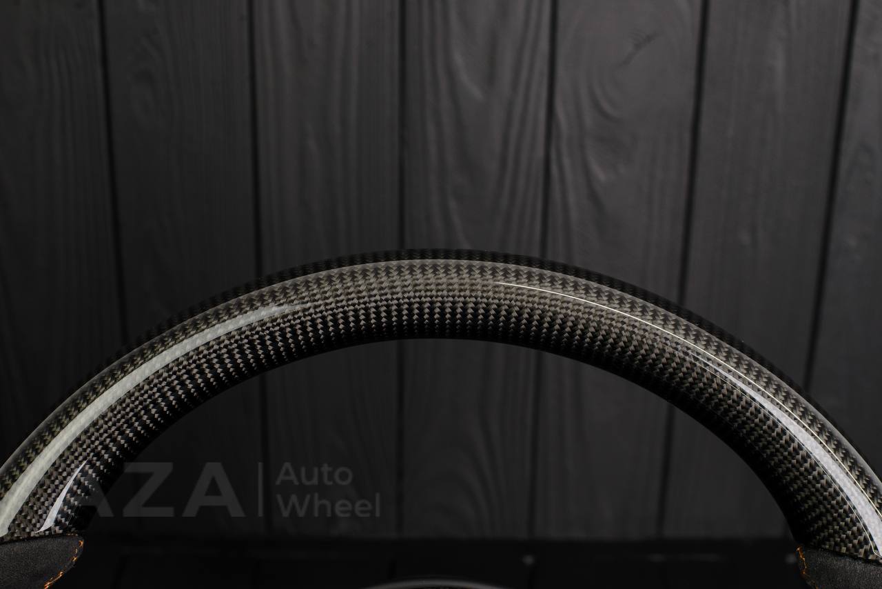 Steering wheel Mitsubishi Lancer Evolution 7/8/9 Carbon fiber/Alcantara - Image 16