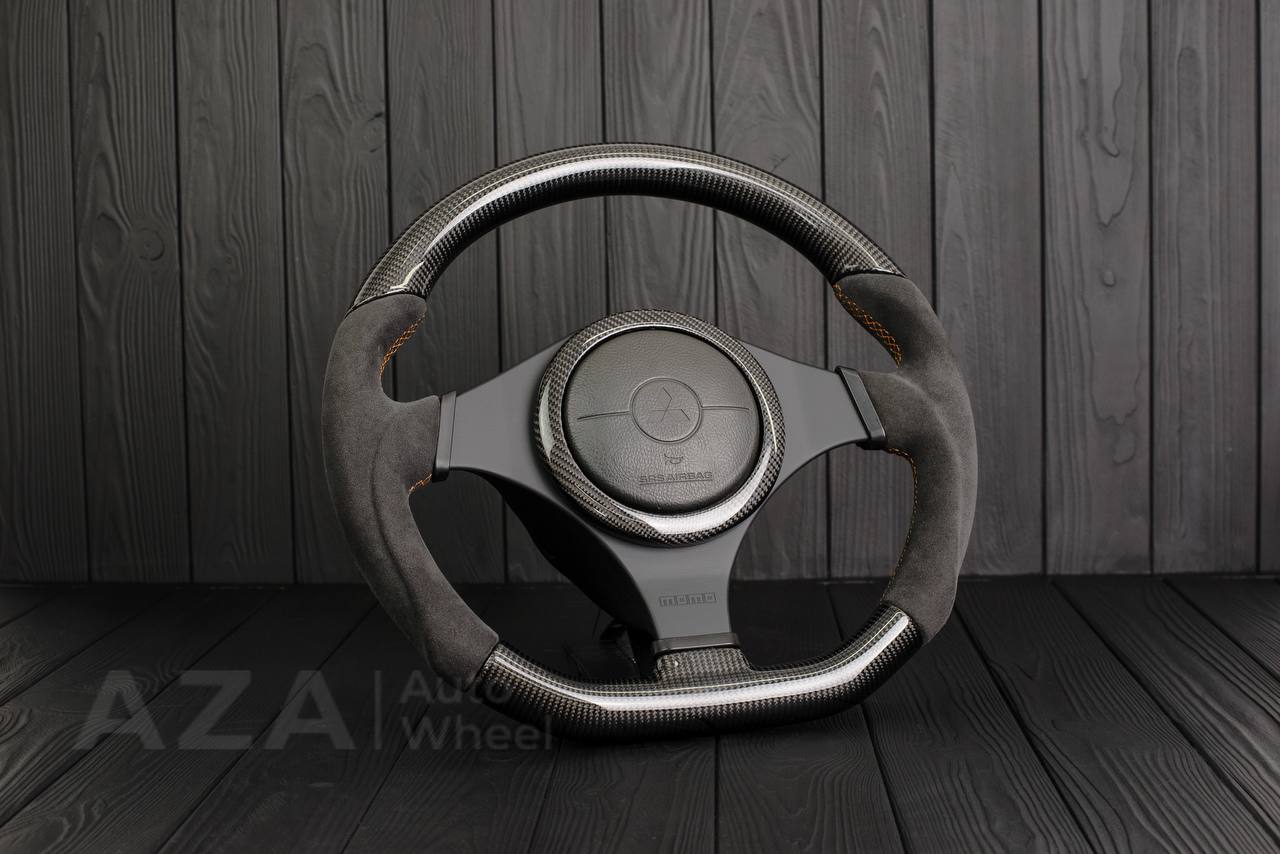 Steering wheel Mitsubishi Lancer Evolution 7/8/9 Carbon fiber/Alcantara - Image 3
