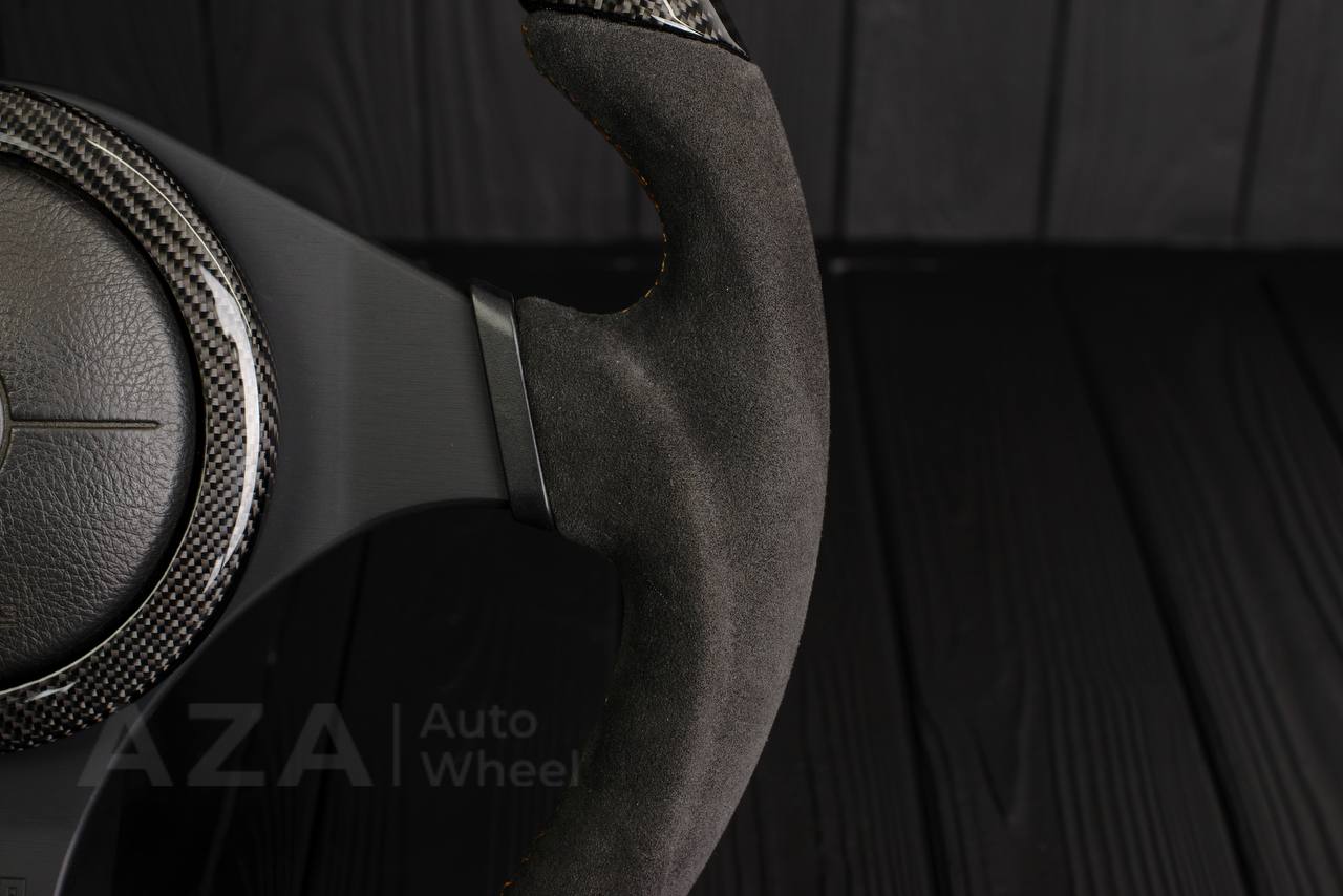 Steering wheel Mitsubishi Lancer Evolution 7/8/9 Carbon fiber/Alcantara - Image 10