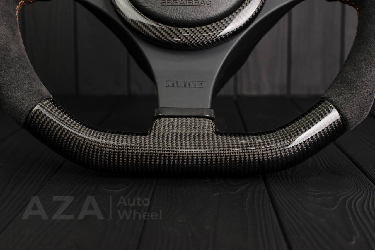 Steering wheel Mitsubishi Lancer Evolution 7/8/9 Carbon fiber/Alcantara - Image 8