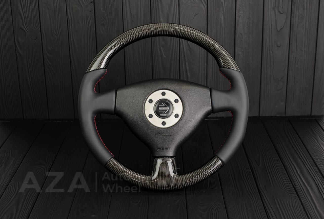 Steering wheel Mitsubishi Lancer Evolution 4 Carbon fiber/Napa (can be any color)