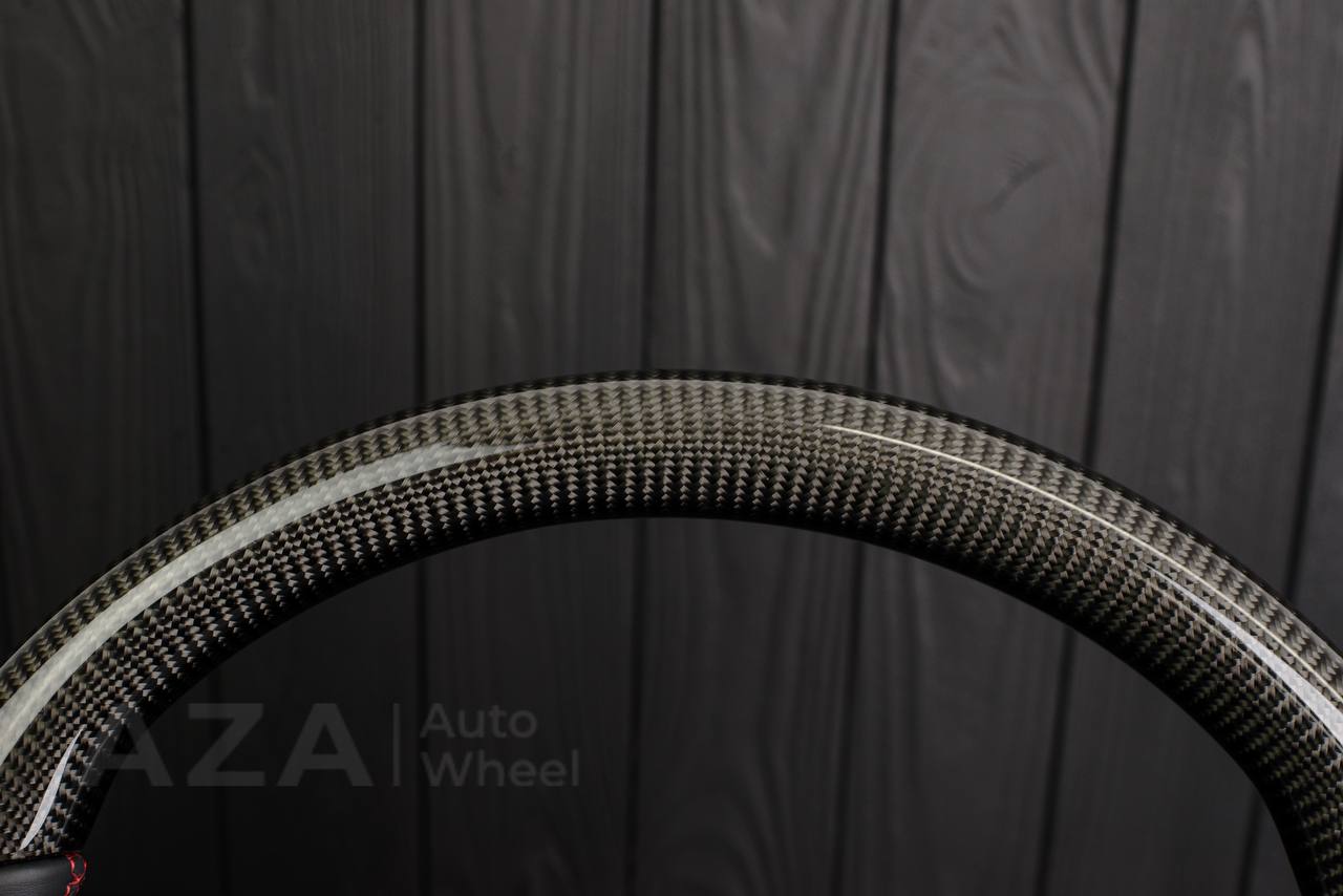 Steering wheel Mitsubishi Lancer Evolution 4 Carbon fiber/Napa (can be any color) - Image 16