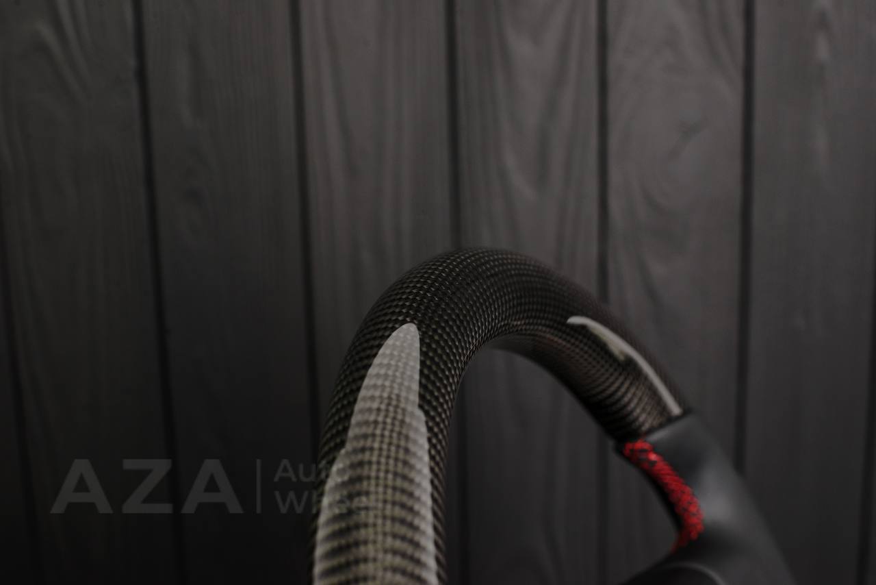 Steering wheel Mitsubishi Lancer Evolution 4 Carbon fiber/Napa (can be any color) - Image 15