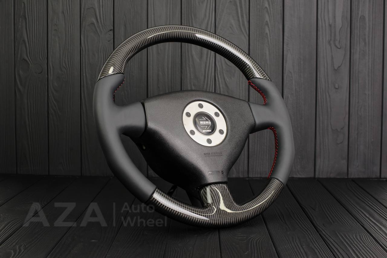 Steering wheel Mitsubishi Lancer Evolution 4 Carbon fiber/Napa (can be any color) - Image 4
