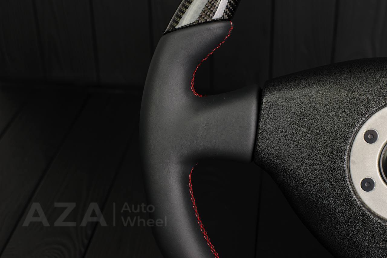 Steering wheel Mitsubishi Lancer Evolution 4 Carbon fiber/Napa (can be any color) - Image 11