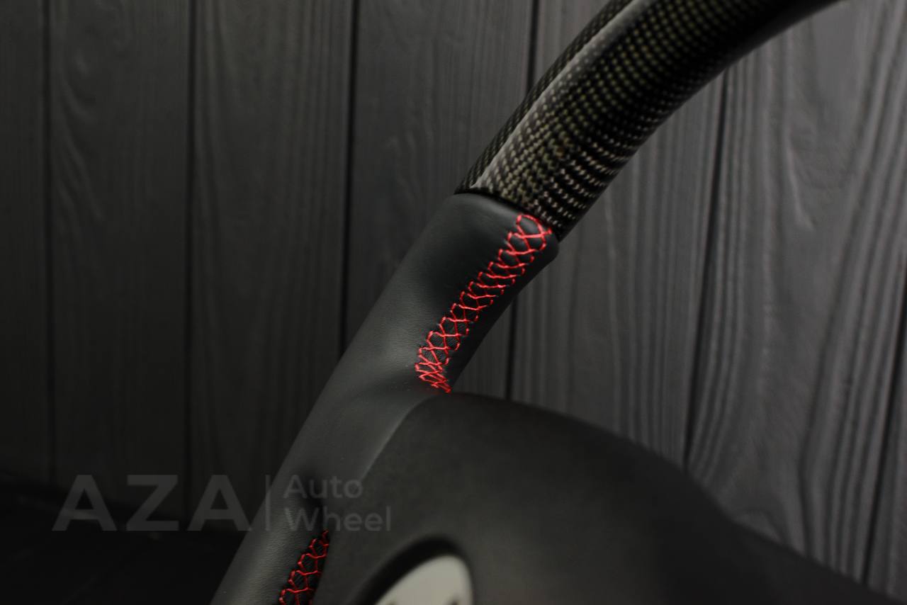 Steering wheel Mitsubishi Lancer Evolution 4 Carbon fiber/Napa (can be any color) - Image 9