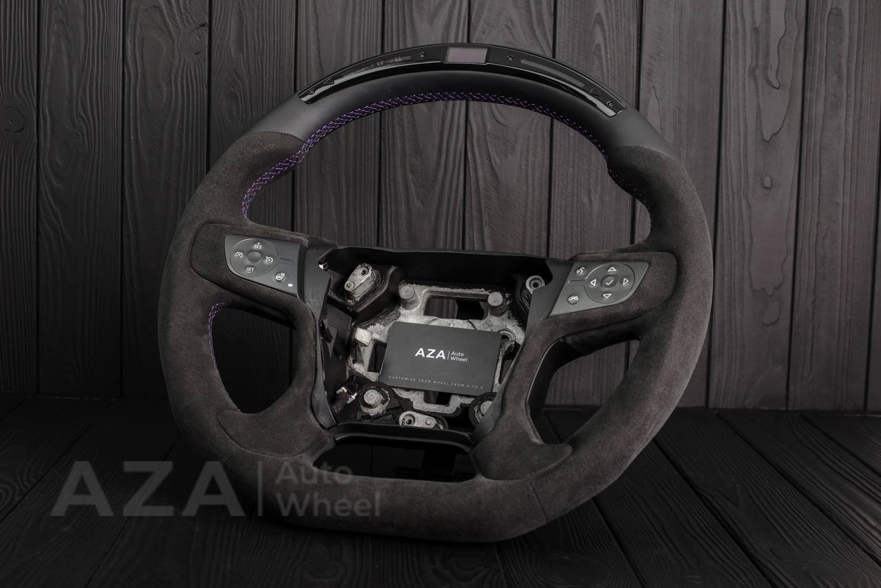 Steering wheel 2014-2018 GMC Sierra/Chevrolet Silverado/Denali/Yukon Napa/Alcantara/Led screen - Image 4