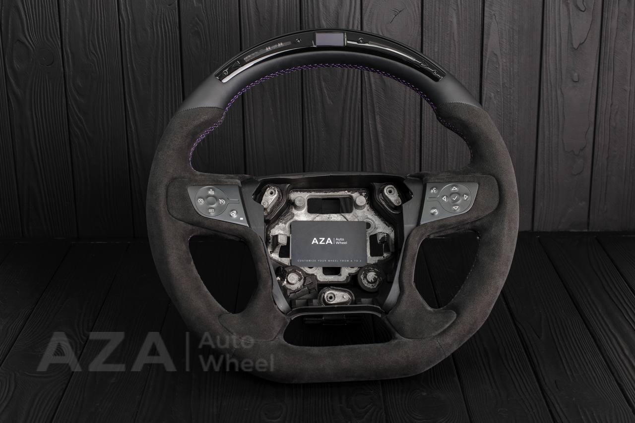 Steering wheel 2014-2018 GMC Sierra/Chevrolet Silverado/Denali/Yukon Napa/Alcantara/Led screen