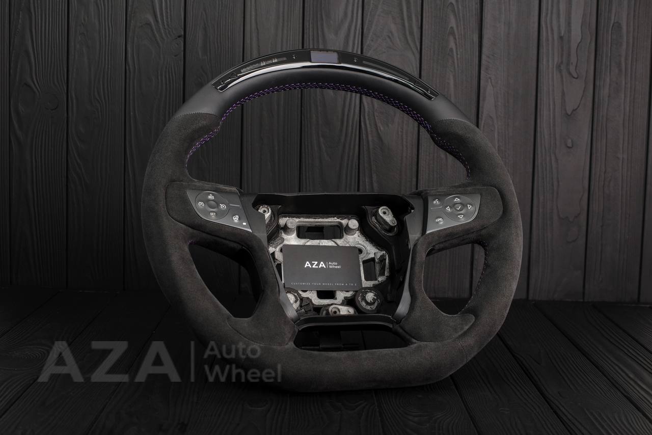 Steering wheel 2014-2018 GMC Sierra/Chevrolet Silverado/Denali/Yukon Napa/Alcantara/Led screen - Image 3