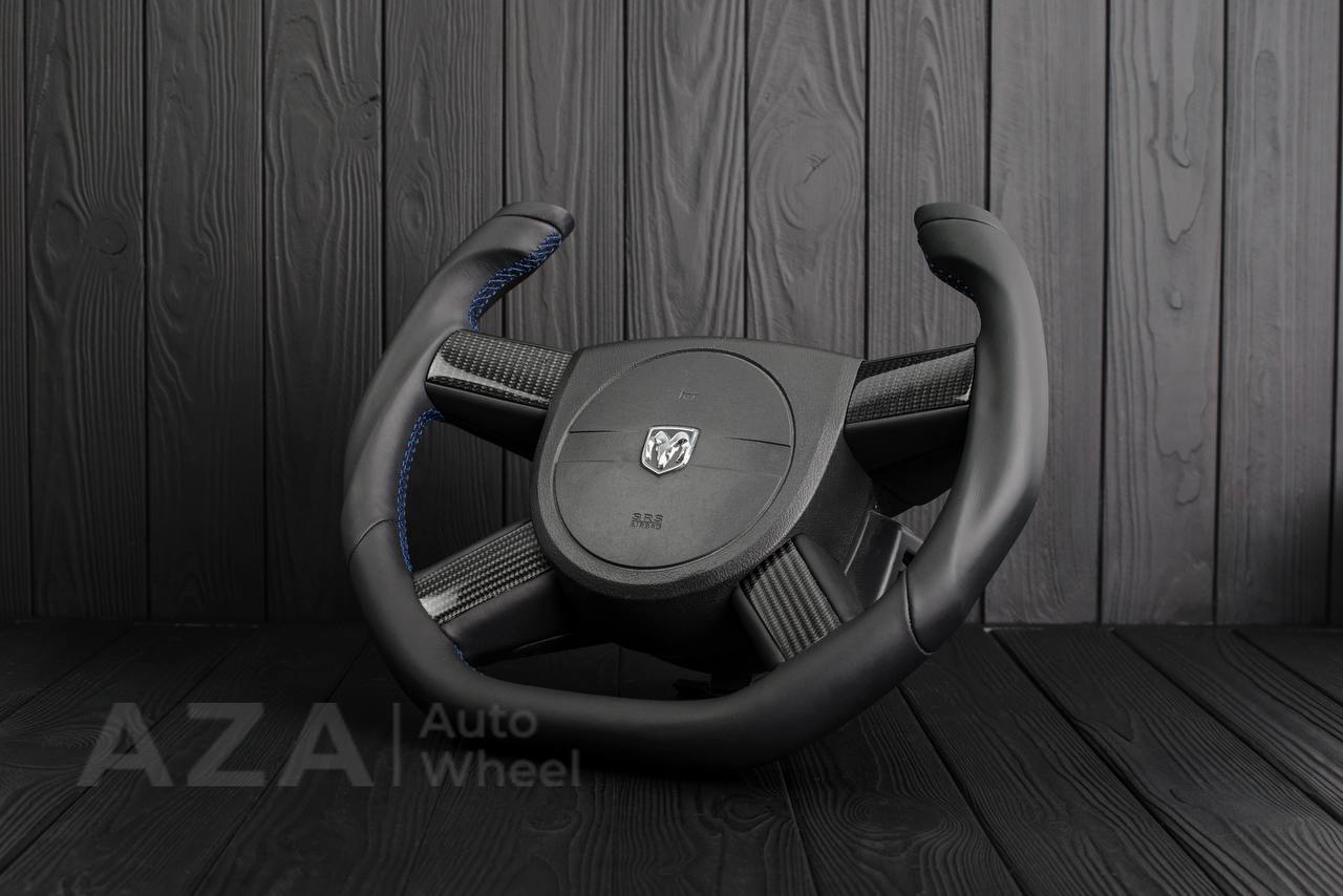 Steering wheel 2005-2010 Dodge Charger/Challenger Jet style Сarbon fiber/Napa (can be any color) - Image 5
