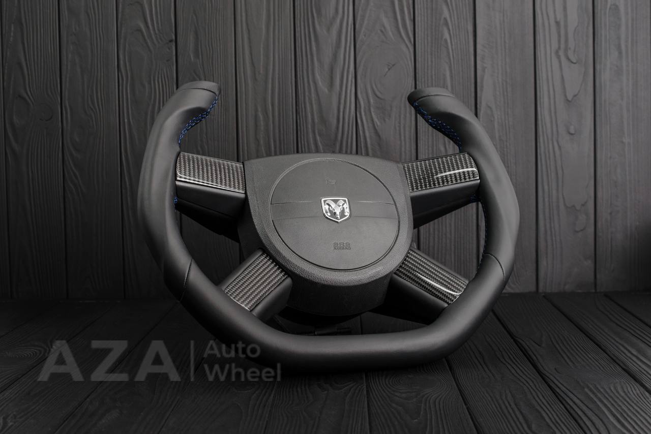 Steering wheel 2005-2010 Dodge Charger/Challenger Jet style Сarbon fiber/Napa (can be any color) - Image 3