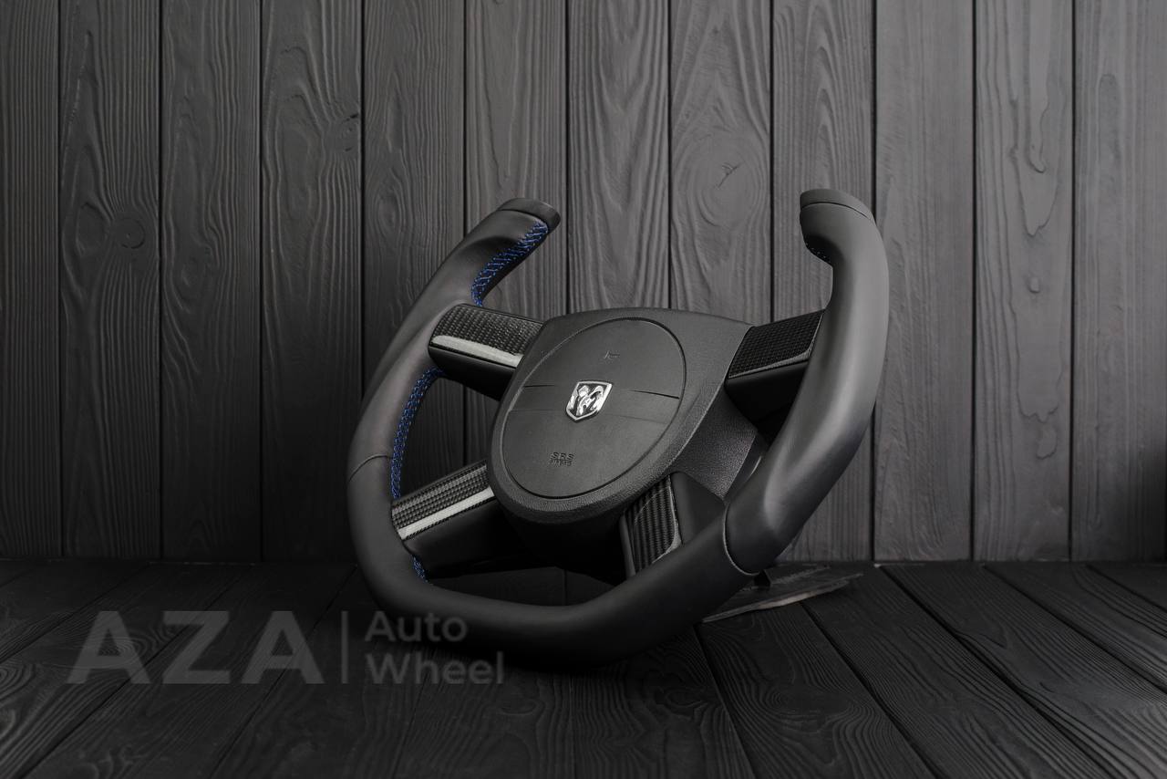 Steering wheel 2005-2010 Dodge Charger/Challenger Jet style Сarbon fiber/Napa (can be any color) - Image 6