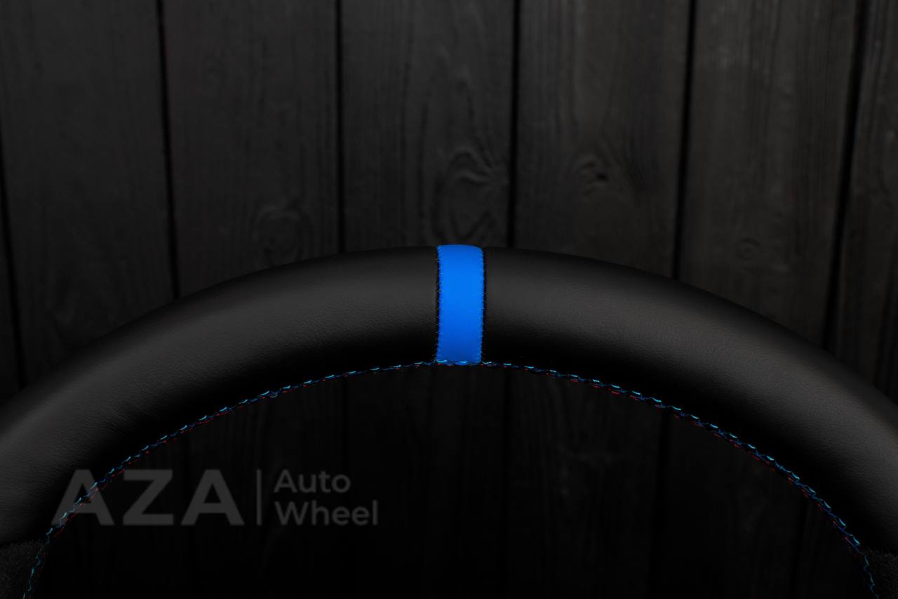 Steering wheel BMW F8X No trim Napa/Alcantara/Blue stripe (can be any color, can be heated) - Image 13