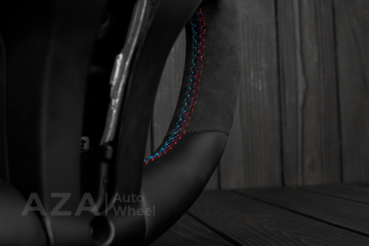 Steering wheel BMW F8X No trim Napa/Alcantara/Blue stripe (can be any color, can be heated) - Image 6