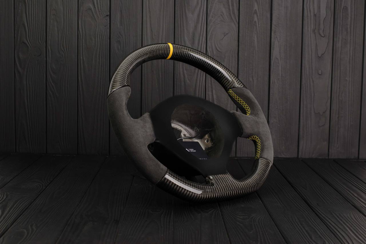 Steering wheel Lamborghini Murcielago SERVICE/LABOR Carbon Fiber/Alcantara/Yellow stripe - Image 4
