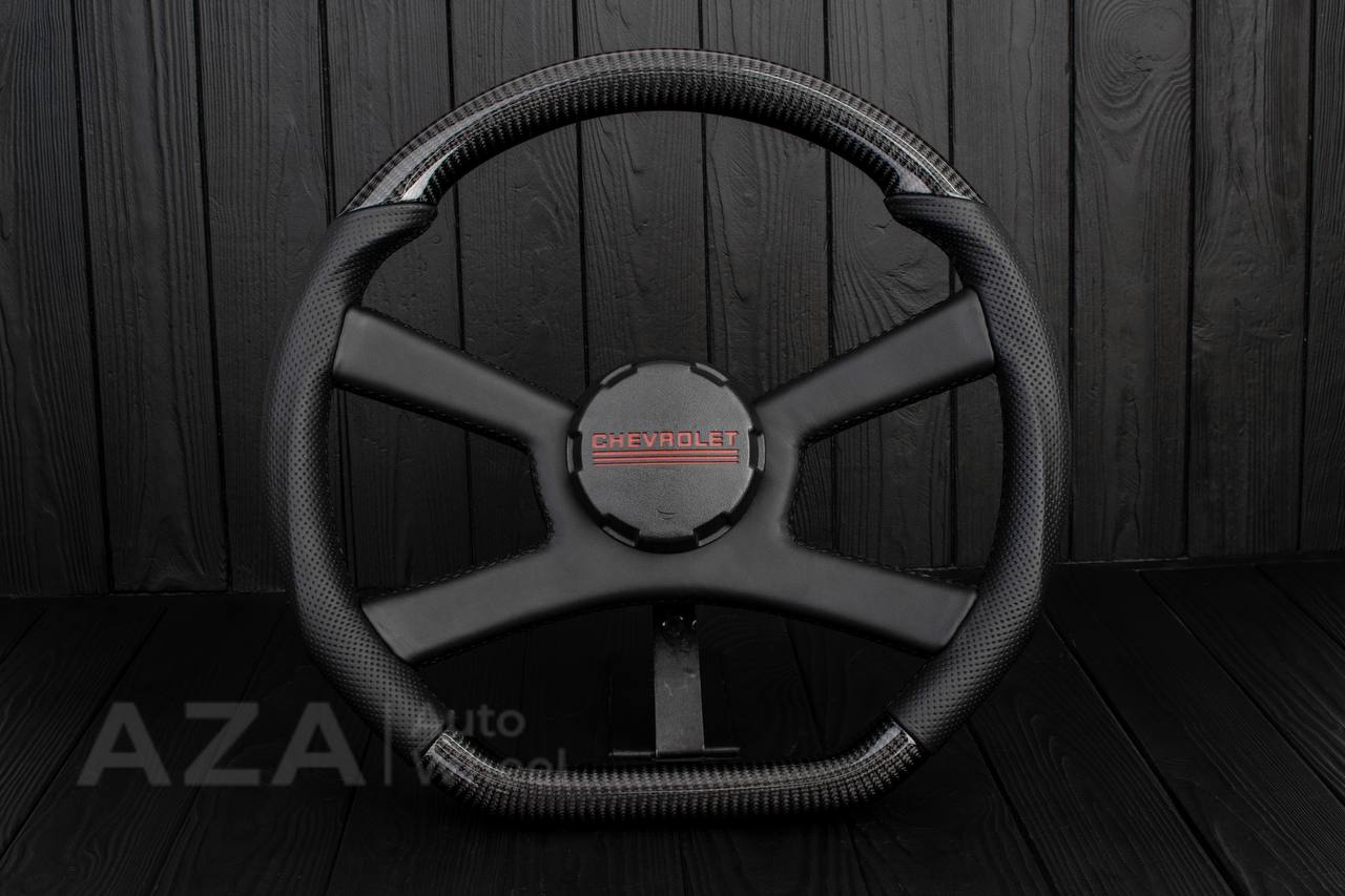 Steering wheel GM, OBS Silverado (1988-1994) Carbon fiber/Perforated leather (can be any color stitch)