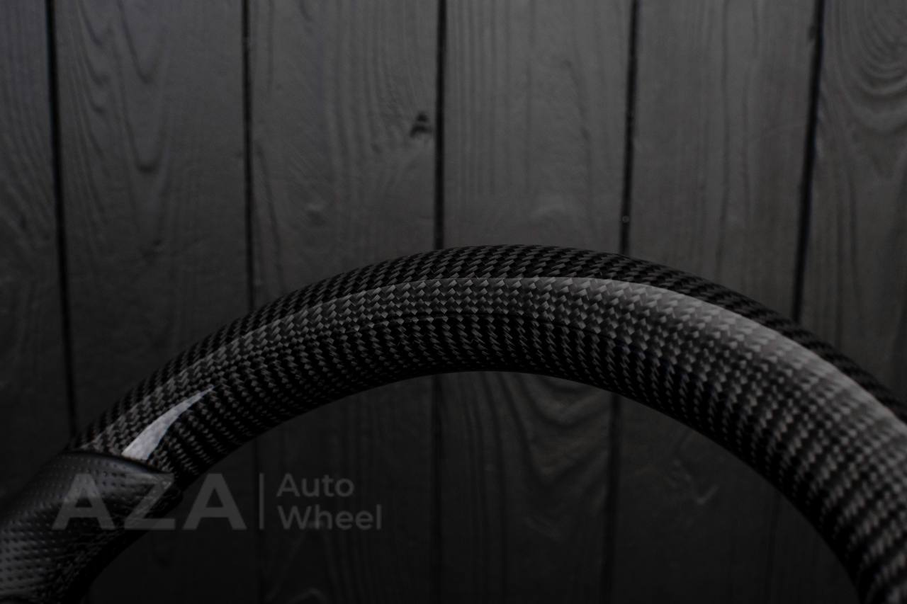 Steering wheel GM, OBS Silverado (1988-1994) Carbon fiber/Perforated leather (can be any color stitch) - Image 8