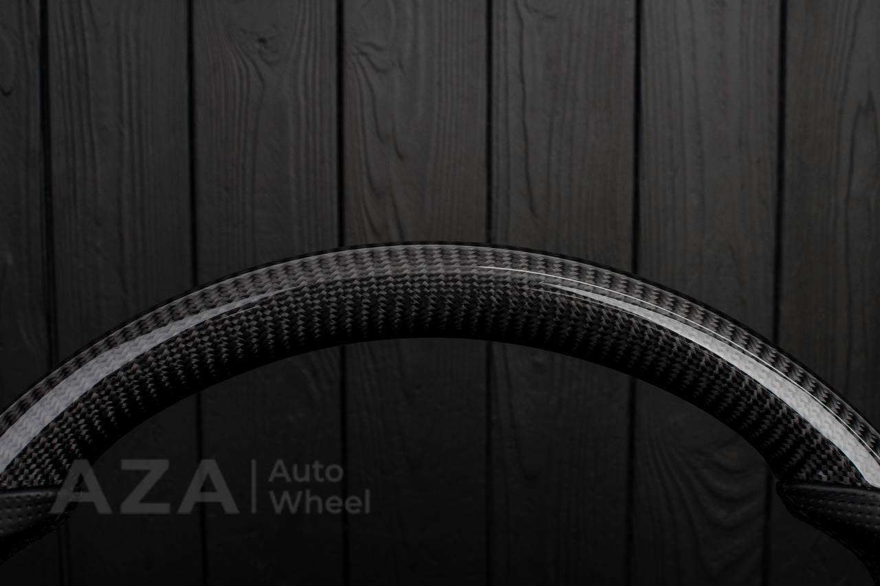 Steering wheel GM, OBS Silverado (1988-1994) Carbon fiber/Perforated leather (can be any color stitch) - Image 9