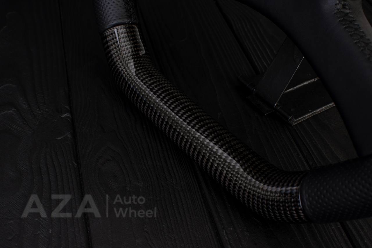 Steering wheel GM, OBS Silverado (1988-1994) Carbon fiber/Perforated leather (can be any color stitch) - Image 12