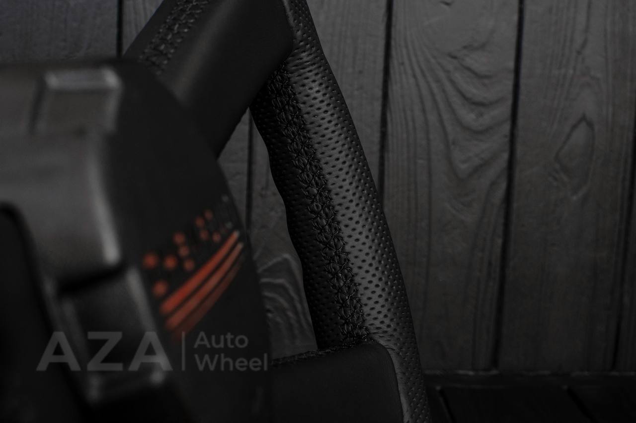 Steering wheel GM, OBS Silverado (1988-1994) Carbon fiber/Perforated leather (can be any color stitch) - Image 13