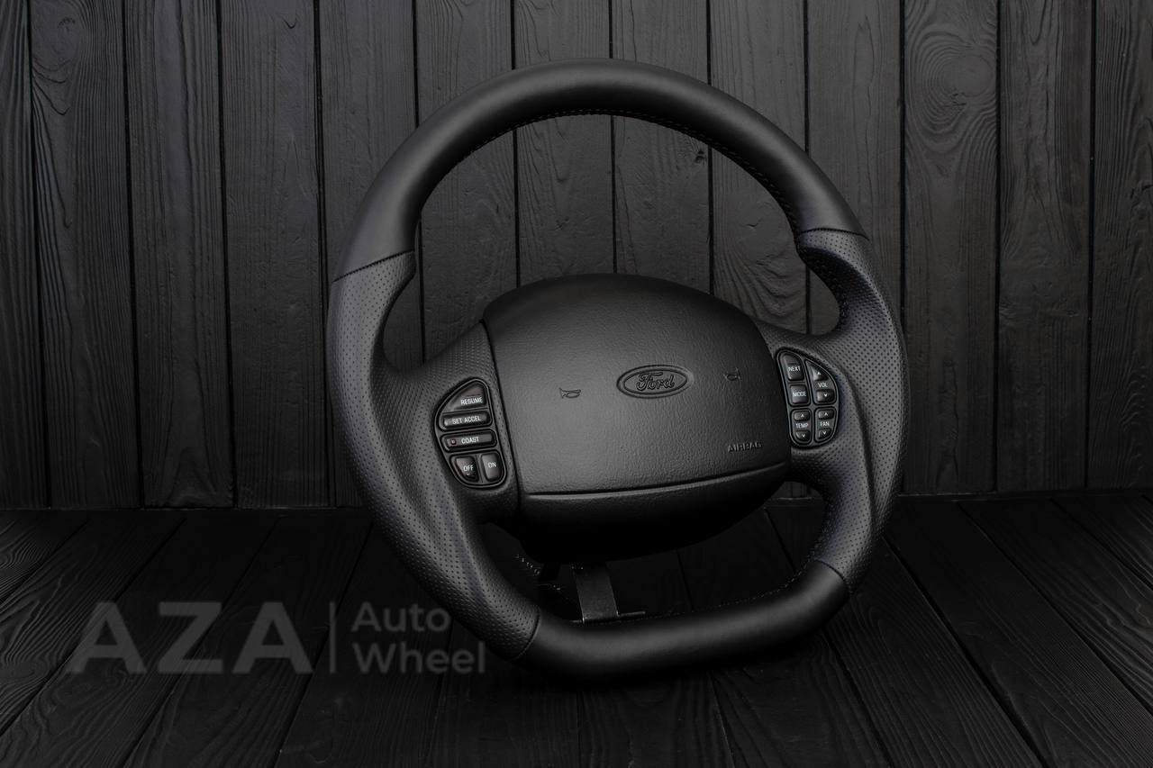 Steering wheel Ford Excursion F150/F250/F350 97-2007 Napa/Perforated leather - Image 4