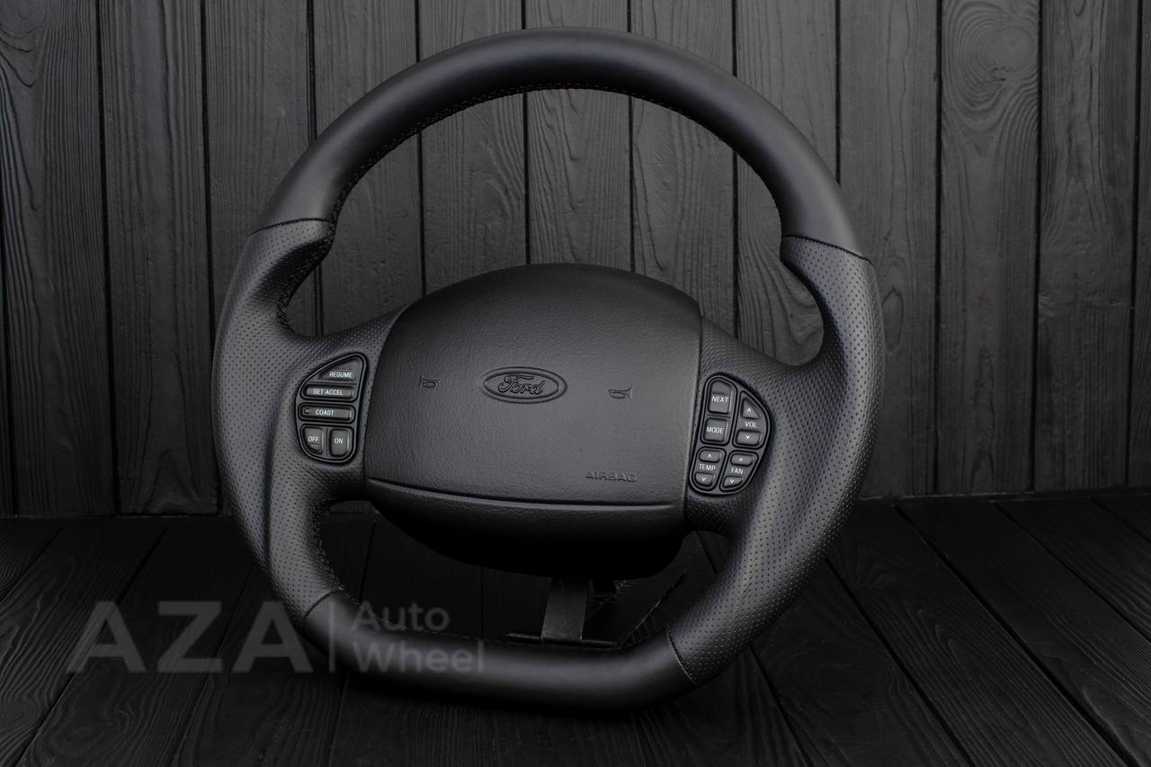 Steering wheel Ford Excursion F150/F250/F350 97-2007 Napa/Perforated leather - Image 3