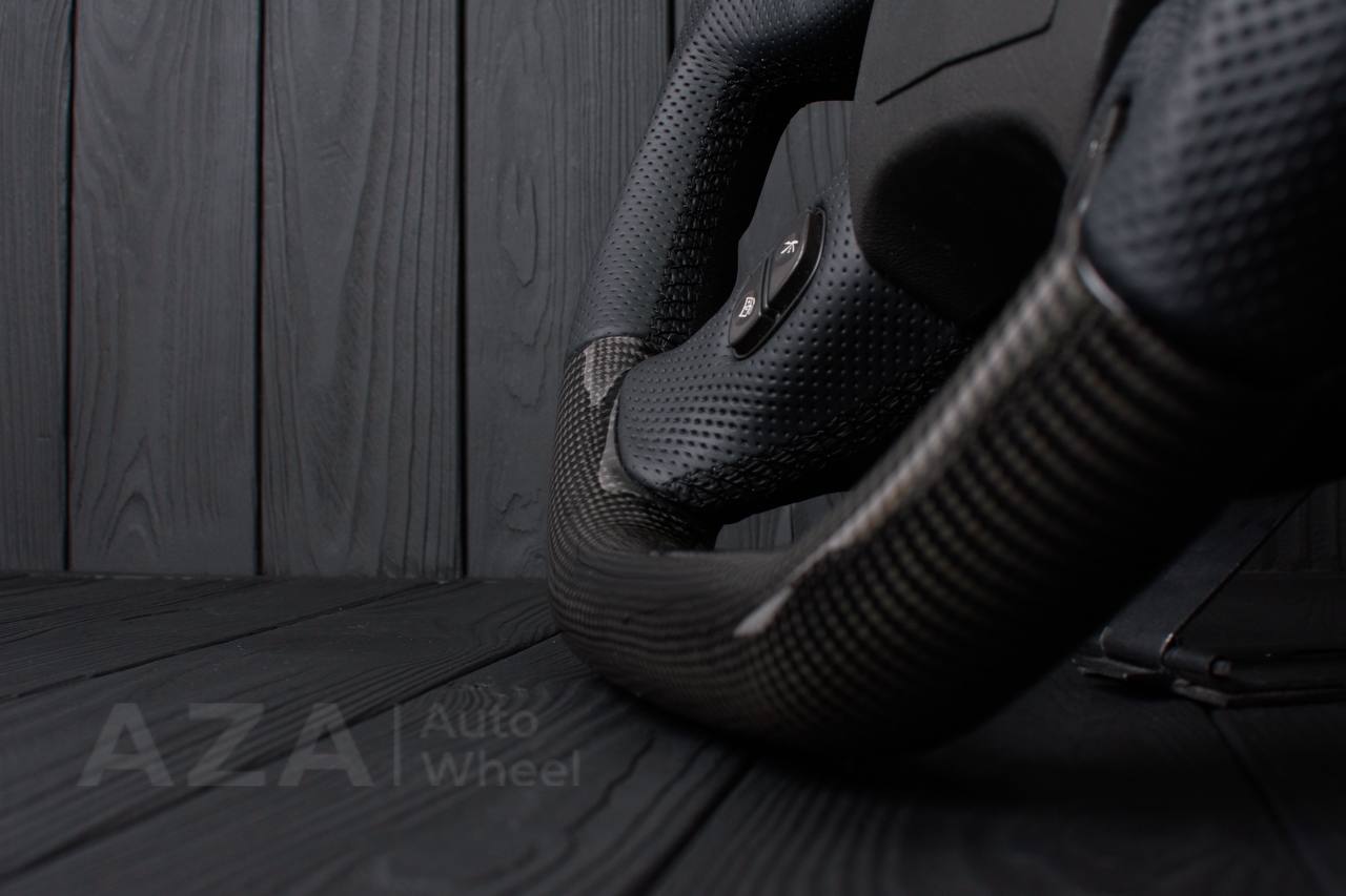 Steering wheel Hummer H2 Jet style Carbon fiber/Perforated leather - Image 7
