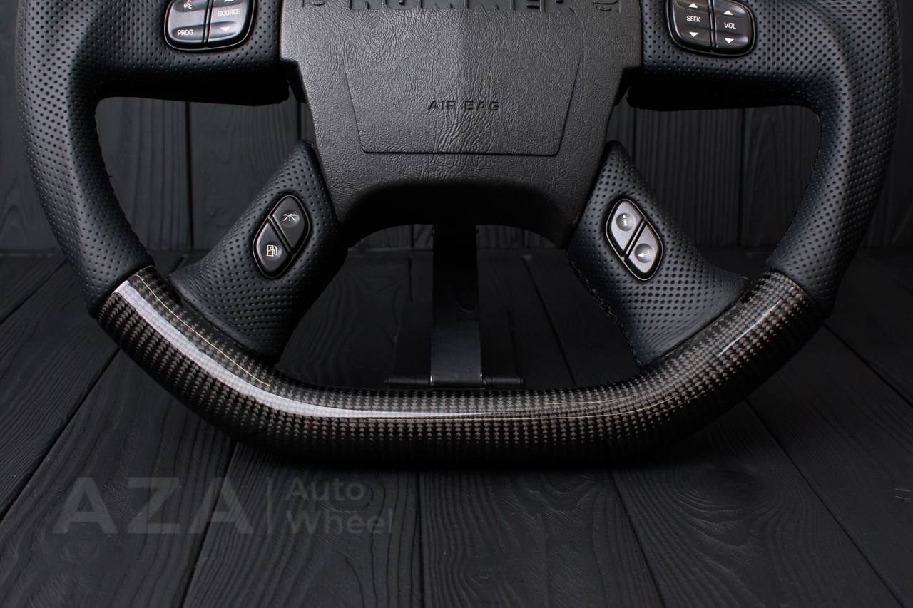 Steering wheel Hummer H2 Jet style Carbon fiber/Perforated leather - Image 8