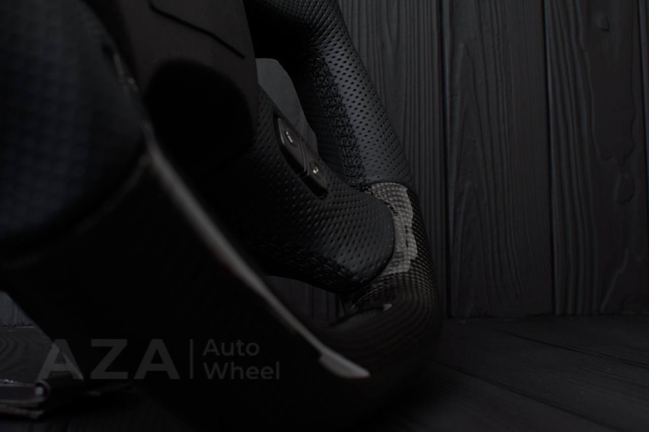 Steering wheel Hummer H2 Jet style Carbon fiber/Perforated leather - Image 9