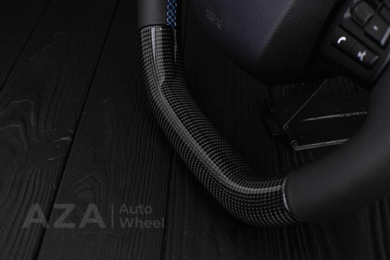 Steering wheel BMW i3 Carbon fiber/Napa/Blue stripe - Image 10