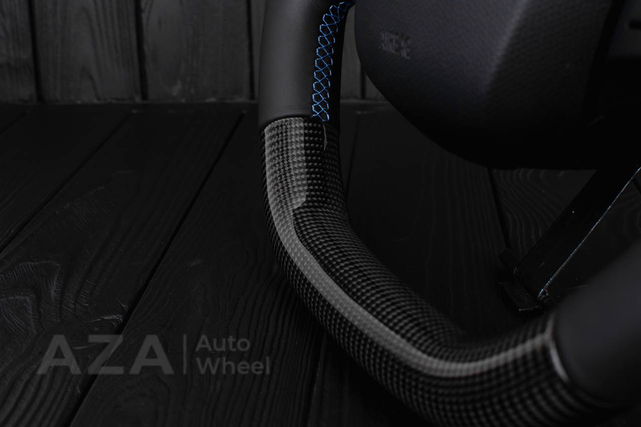 Steering wheel BMW i3 Carbon fiber/Napa/Blue stripe - Image 11