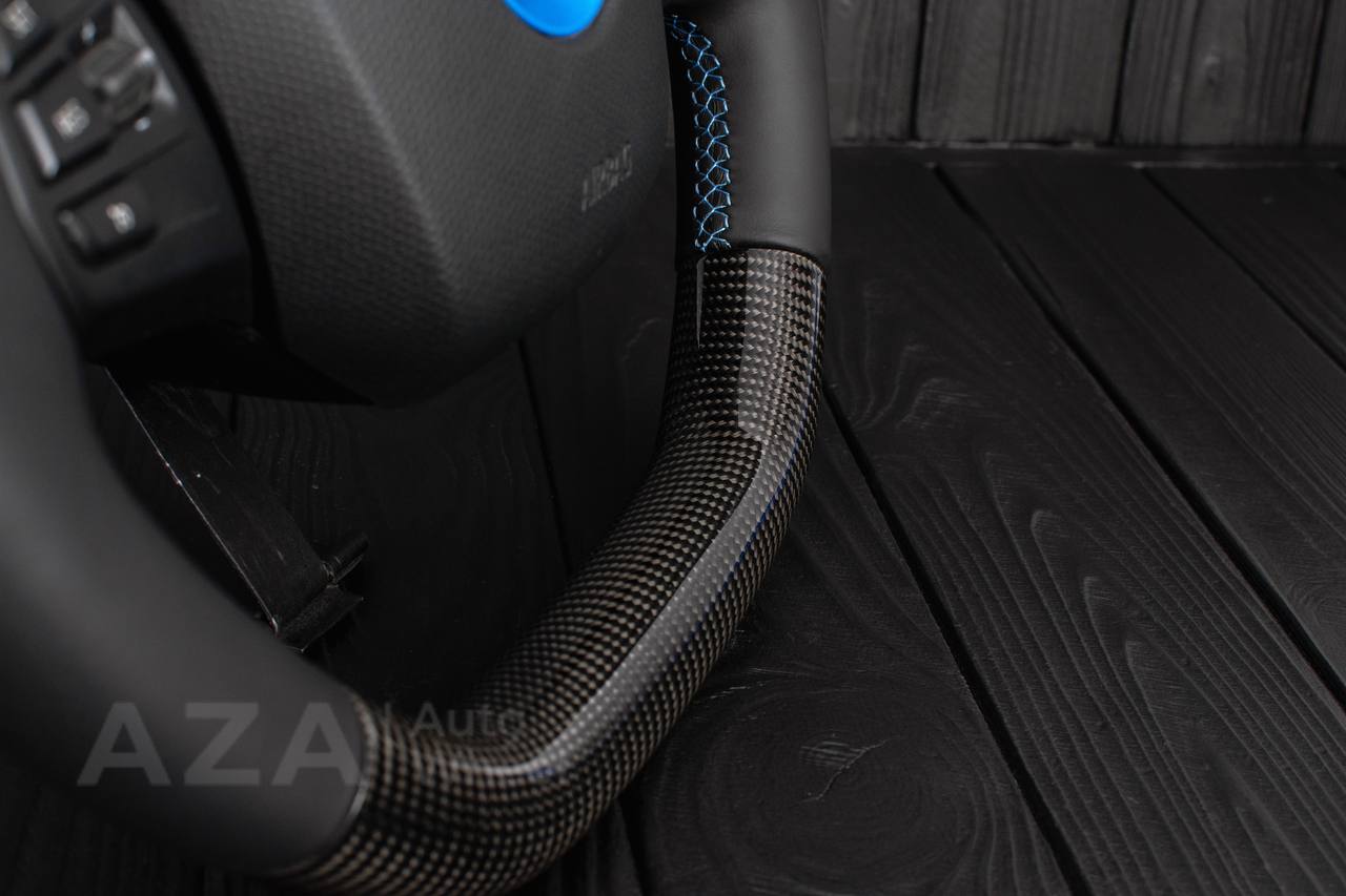 Steering wheel BMW i3 Carbon fiber/Napa/Blue stripe - Image 12
