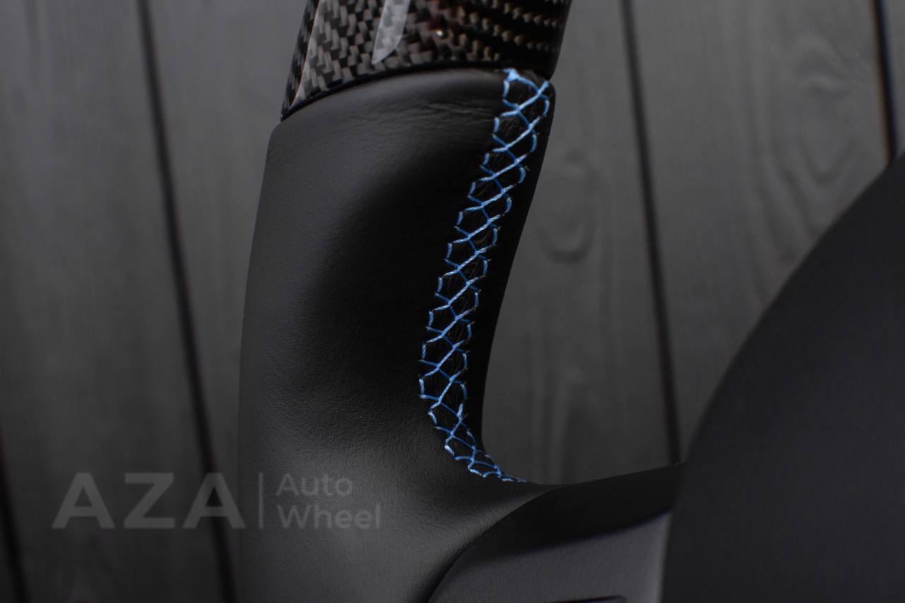 Steering wheel BMW i3 Carbon fiber/Napa/Blue stripe - Image 13