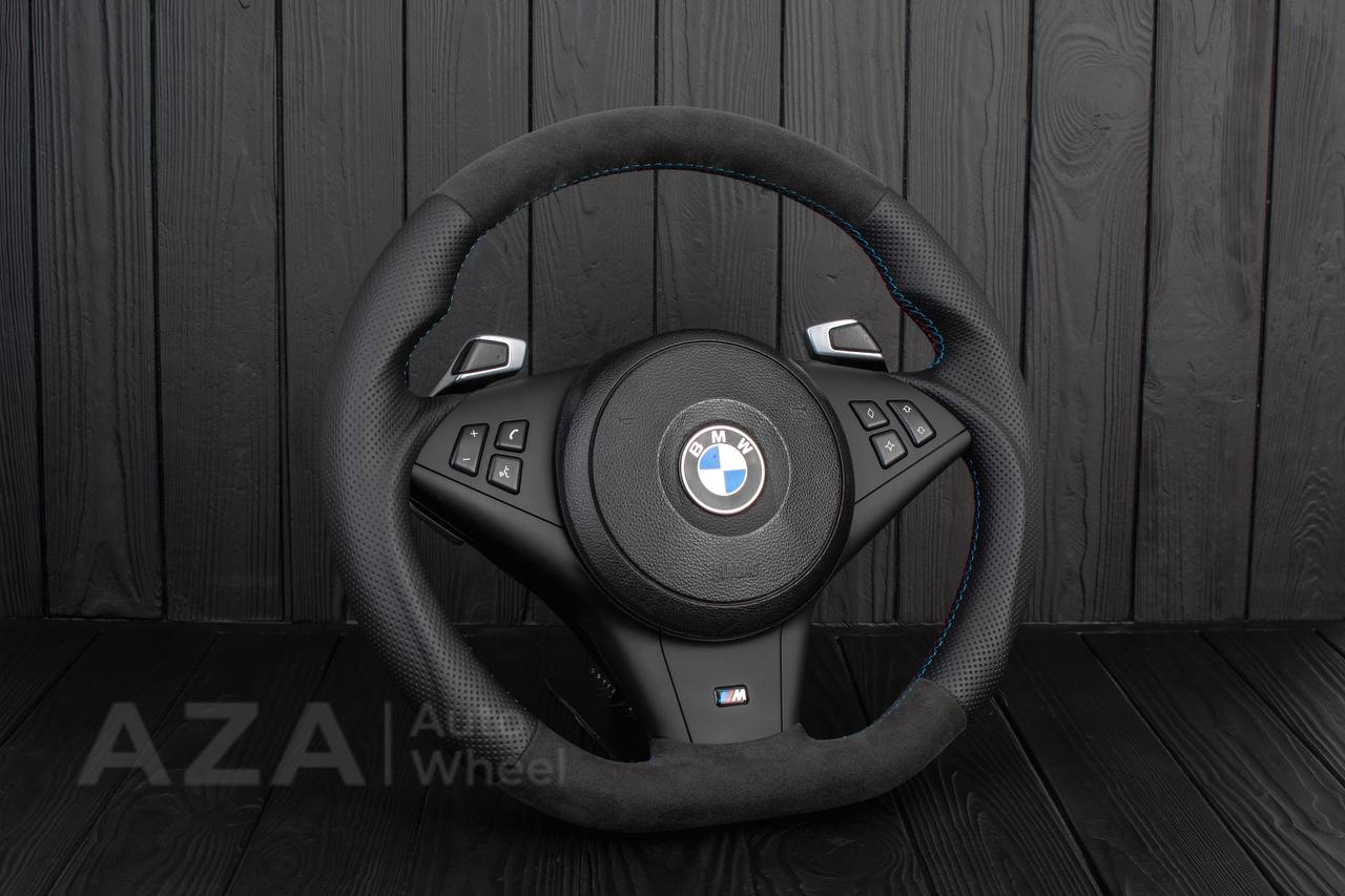 Steering wheel BMW E6X Alcantara/Perforated leather - Image 3