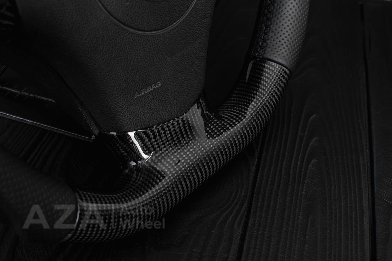 Steering wheel 2006-2011 Corvette C6 Jet style Carbon fiber/Perforated leather - Image 13