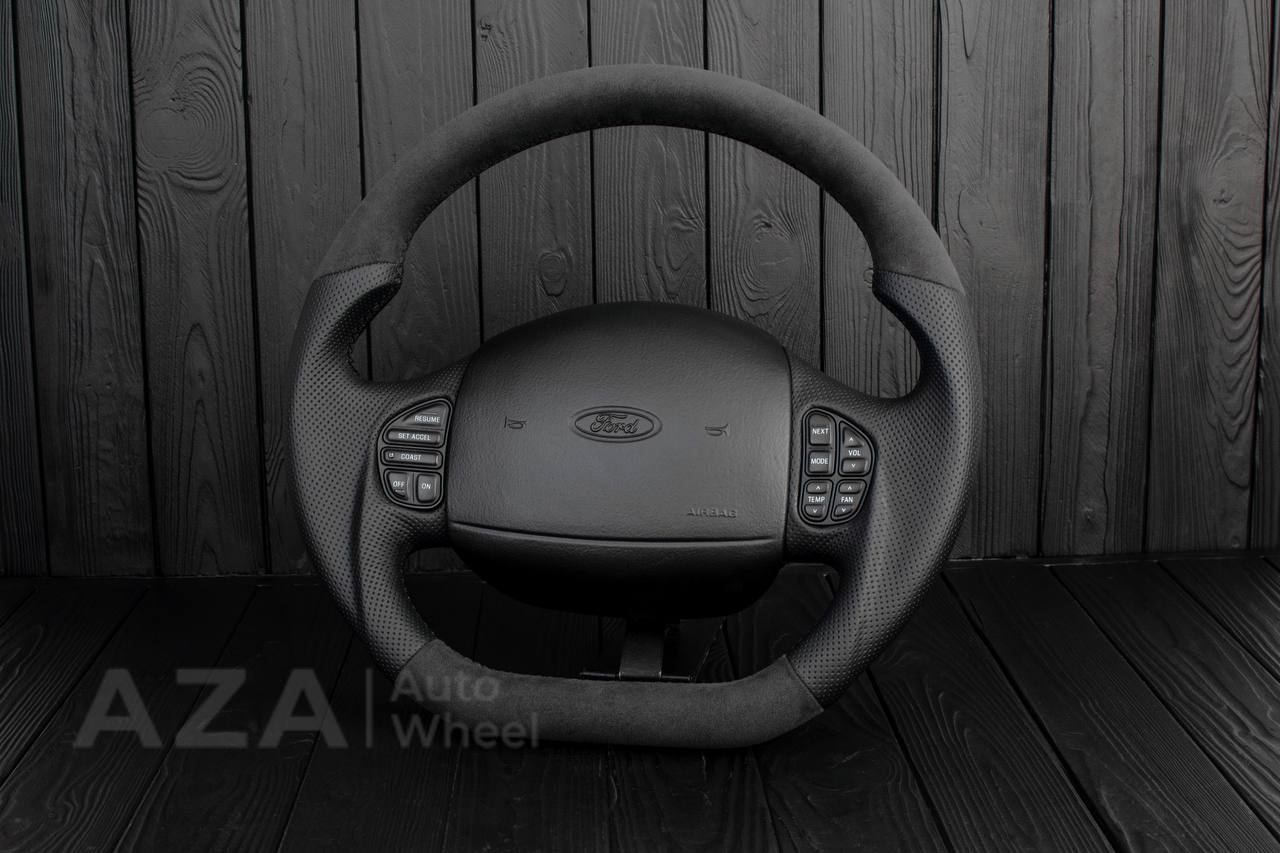 Steering wheel Ford F150/F250/F350 97-2007 Alcantara/Perforated leather - Image 4