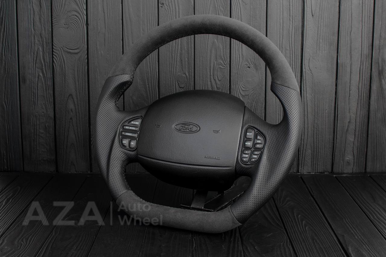 Steering wheel Ford F150/F250/F350 97-2007 Alcantara/Perforated leather - Image 5