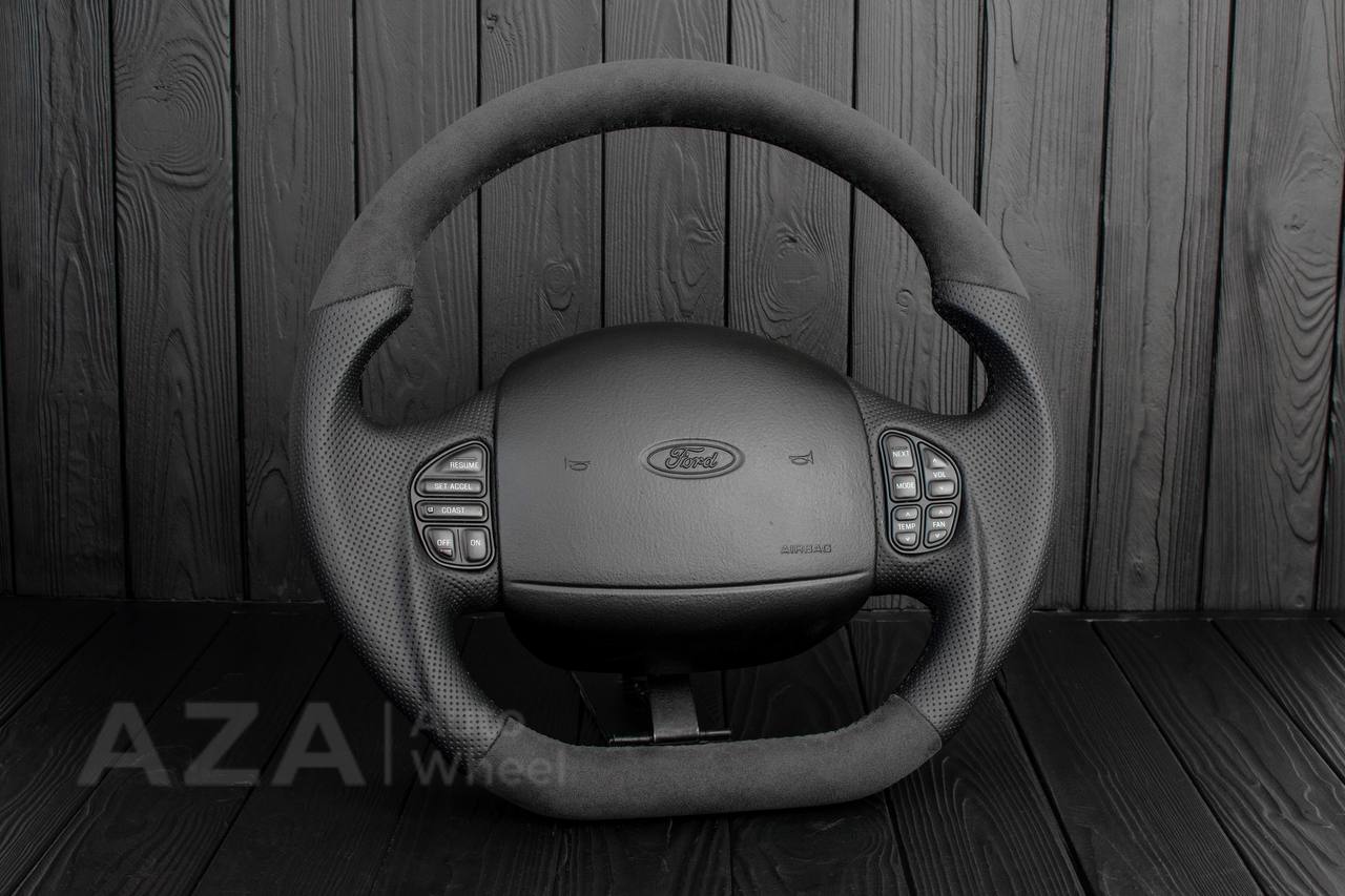 Steering wheel Ford F150/F250/F350 97-2007 Alcantara/Perforated leather - Image 3