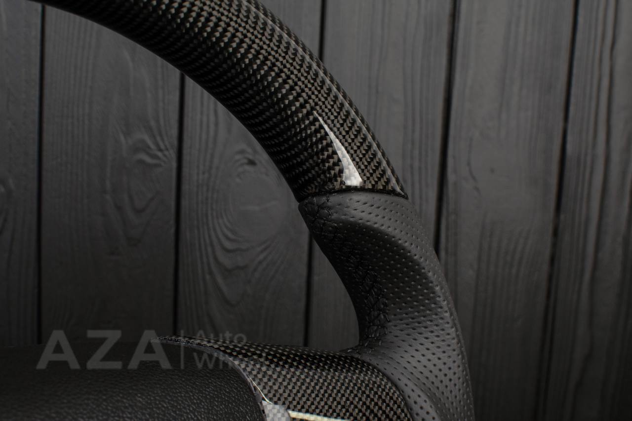Steering wheel GM SILVERADO, SIERRA, ESCALADE, 2007-2014 Carbon fiber/Perforated leather - Image 11