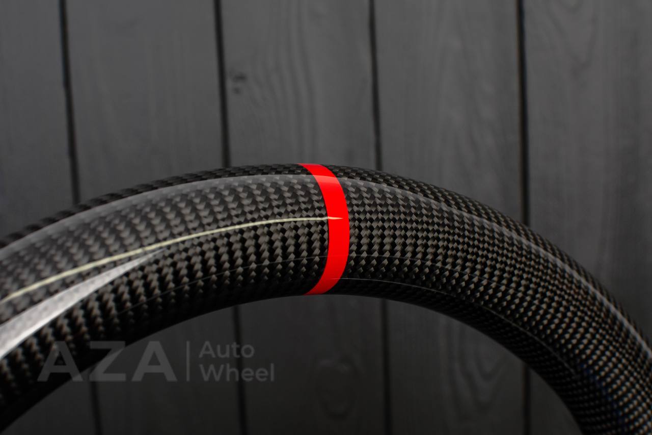 Steering Wheel Dodge 2004-2008 Carbon fiber/Alcantara/Red stripe - Image 7