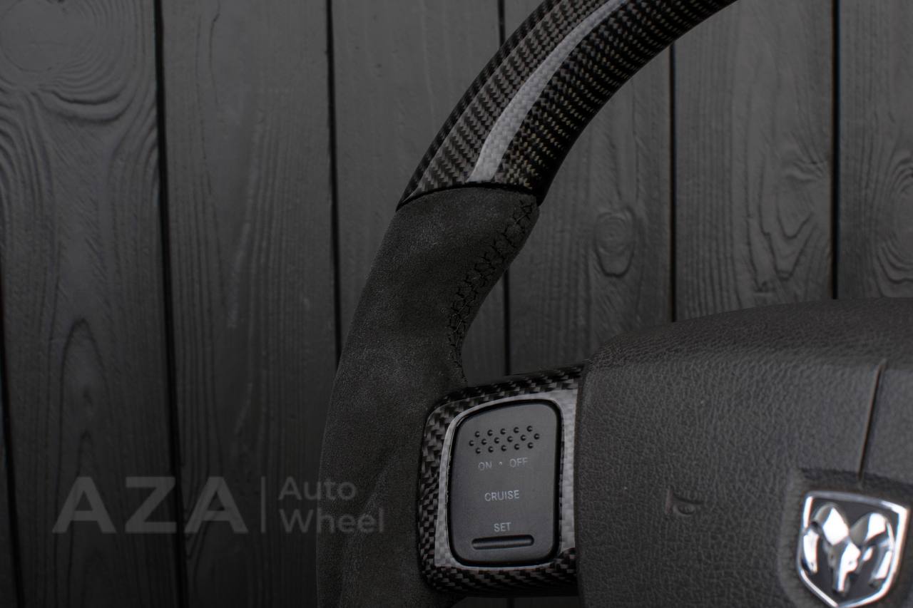 Steering Wheel Dodge 2004-2008 Carbon fiber/Alcantara/Red stripe - Image 10